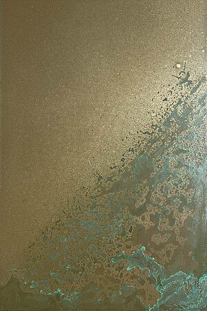 Echtbronce, geschliffen & oxidiert
